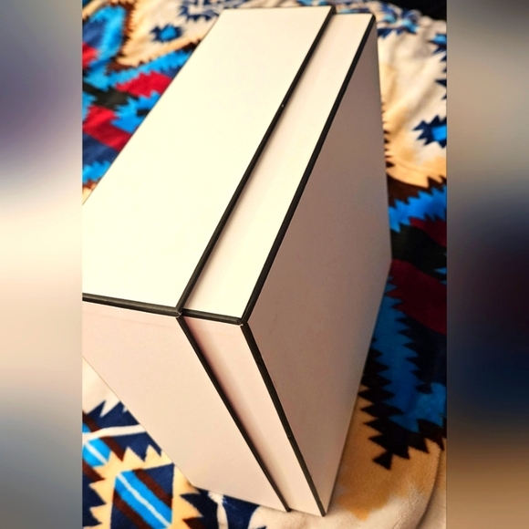 Auth Chanel White Logo Signature Gift Box Handbag Purse Bag Travel Storage Large - Picture 7 of 11